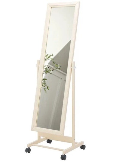 Зеркало напольное в гардероб BeautyStyle 27 (135х42,5см) Слоновая кость в Мурманске - изображение 6