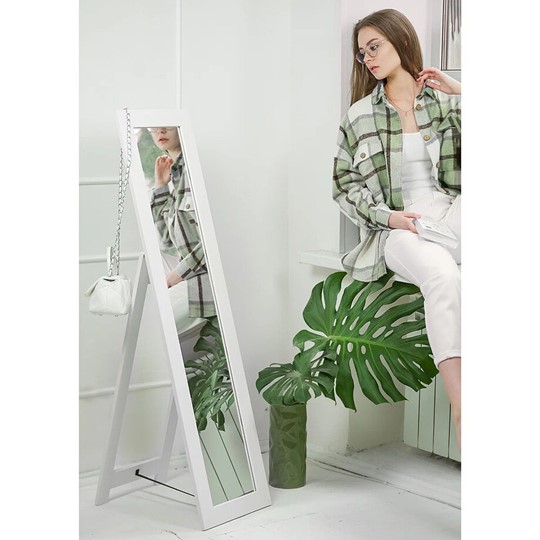 Напольное зеркало в спальню BeautyStyle 8 (белый) в Мурманске - изображение 9