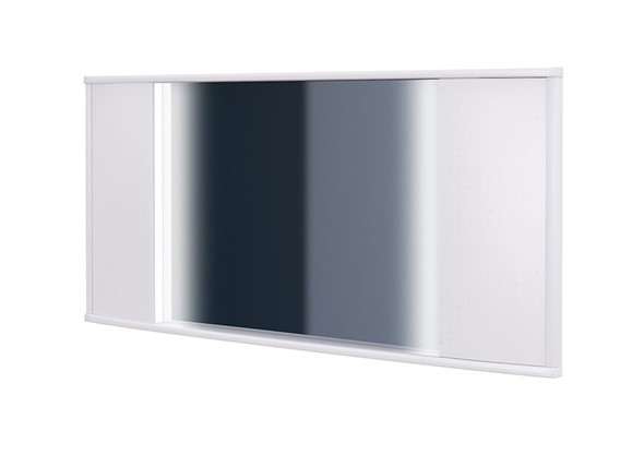 Зеркало Vittoria с подсветкой, Экокожа (Белый) в Мурманске - изображение