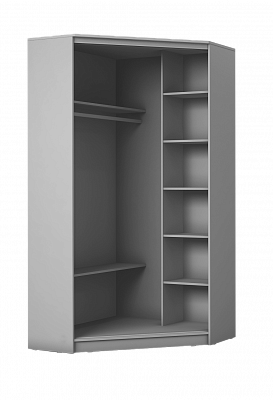 Детский угловой шкаф-купе Хит-У-23-4-77-17, Абстракция №1, Белый в Мурманске - изображение 1