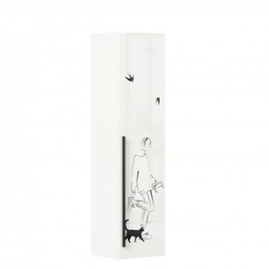 Шкаф 1-створчатый Джоли Тип 1 ЛД 535.010, Серый шелк в Мурманске