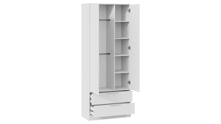 Шкаф для одежды Марли (Белый) в Мурманске - изображение 2