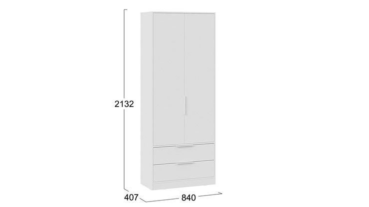 Шкаф для одежды Марли (Белый) в Мурманске - изображение 5