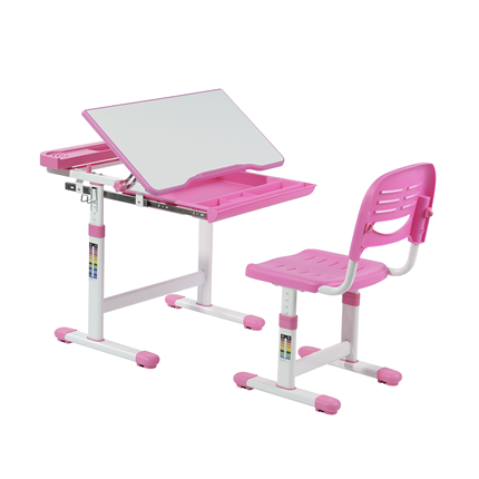 Парта растущая + стул Cantare Pink в Мурманске - изображение