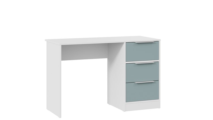 Стол письменный Марли Тип 1 (Белый/Серо-голубой) в Мурманске - изображение 2