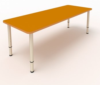 Стол для детей 2-местный  (по одну сторону столешн.) СДО-2 (0-3) оранжевый (МДФ) в Мурманске