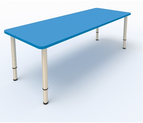 Стол для детей 2-местный  (по одну сторону столешн.) СДО-3 (0-3) синий (МДФ) в Мурманске - изображение