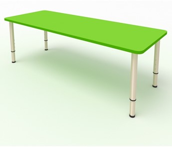 Стол для детей 2-местный  (по одну сторону столешн.) СДО-3 (0-3) зеленый (МДФ) в Мурманске