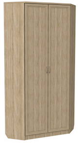 Распашной шкаф 401 угловой со штангой, цвет Дуб Сонома в Мурманске