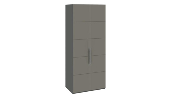 Распашной шкаф Наоми с 2-мя дверями, цвет Фон серый, Джут  СМ-208.07.03 в Мурманске - изображение