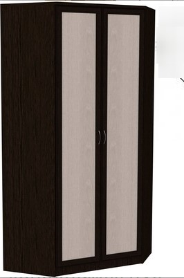 Распашной шкаф 403 несимметричный, цвет Венге в Мурманске - изображение
