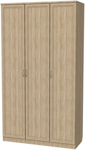 Распашной шкаф 106 3-х створчатый, цвет Дуб Сонома в Мурманске - предосмотр