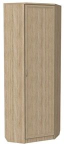 Распашной шкаф 402 угловой со штангой, цвет Дуб Сонома в Мурманске - предосмотр