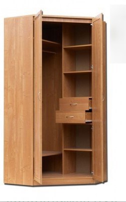 Распашной шкаф 403 несимметричный, цвет Дуб Сонома в Мурманске - изображение 1