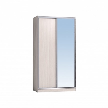 Шкаф 1200 Домашний Зеркало/ЛДСП, Бодега Светлый в Мурманске - изображение