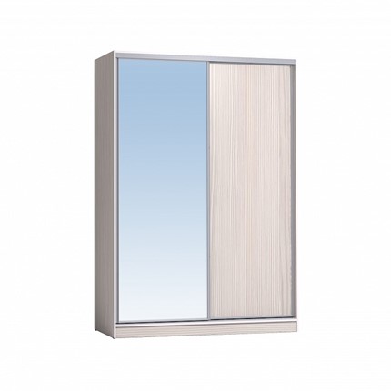 Шкаф 1600 Домашний Зеркало/ЛДСП, Бодега светлый в Мурманске - изображение