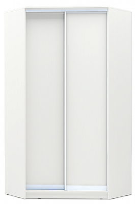 Угловой шкаф-купе 2200х1103х1103, ХИТ У-22-4-11, белая шагрень в Мурманске - изображение