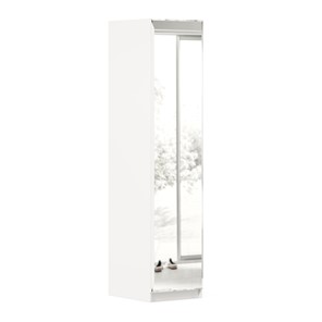 1-створчатый шкаф Айла с зеркалом ЛД 688.140.000, Белый, исполнение 1 в Мурманске