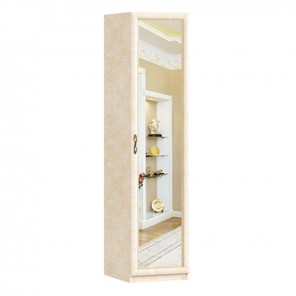 Распашной шкаф Александрия с зеркалом ЛД 625.042, Рустика/Кожа Ленто в Мурманске