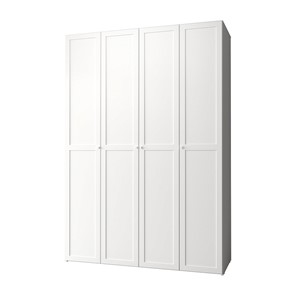 Шкаф распашной Харрис 60, белый + 4 фасад стандарт в Мурманске
