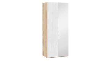 Шкаф для одежды Эмбер СМ-348.07.005 R (Яблоня Беллуно/Белый глянец) в Мурманске