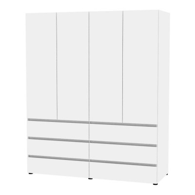 Шкаф 4-х дверный Erik H333 (Белый) в Мурманске - изображение