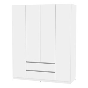 Шкаф 4-дверный Malta light H302 (Белый) в Мурманске