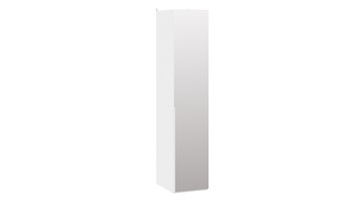Шкаф для белья с 1 зеркальной дверью Порто (580) СМ-393.07.002 (Белый жемчуг/Белый жемчуг) в Мурманске
