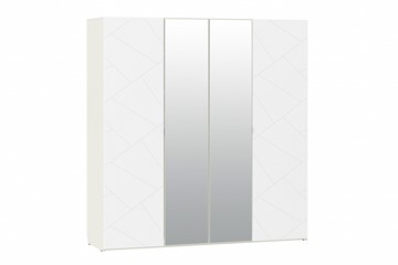 Шкаф 4-х дверный Summit НМ 011.45 Меренга/Белый текстурный в Мурманске