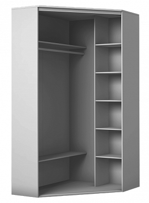 Угловой шкаф 2 зеркала, 2200х1103, ХИТ У-22-4-55, Дуб Сонома в Мурманске - изображение 1