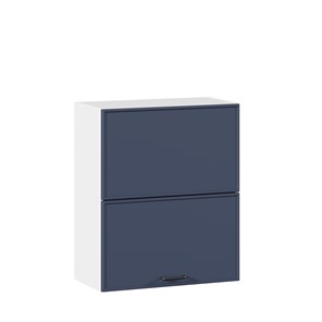 Кухонный горизонтальный шкаф 600 комбинированный Индиго ЛД 298.970.000.125, Белый/Тёмно-синий в Мурманске
