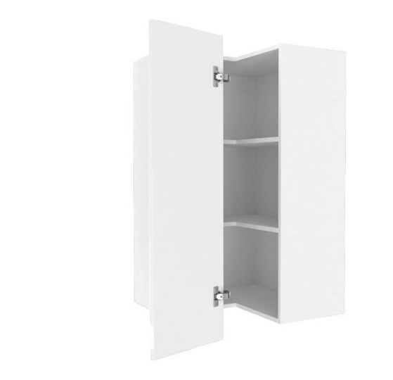 Шкаф кухонный угловой высокий Шервуд, ЛД 281.570.000.170, белый/белый глянец в Мурманске - изображение 1