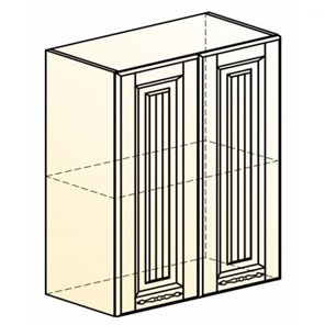 Шкаф кухонный Бавария L600 H720 (2 дв. гл.) в Мурманске