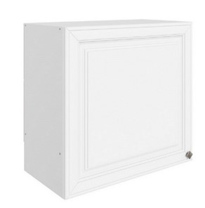 Кухонный шкаф Мишель под вытяжку L600 H566 (1 дв. гл.) эмаль (белый/белый) в Мурманске