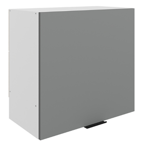 Шкаф навесной под вытяжку Стоун L600 Н566 (1 дв. гл.) (белый/оникс софттач) в Мурманске