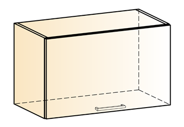 Шкаф навесной Яна L600 Н360 (1 дв. гл.) в Мурманске