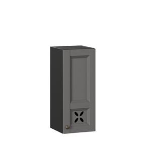 Навесной кухонный шкаф Амели-3 300 ЛД 299.310.000.022, Черный/Оникс серый в Мурманске