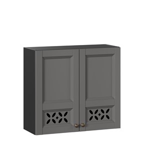Кухонный шкаф Амели-3 800 ЛД 299.360.000.035, Черный/Оникс серый в Мурманске