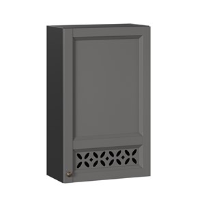 Шкаф кухонный Амели-3 высокий 600 ЛД 299.450.000.047, Черный/Оникс серый в Мурманске