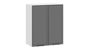 Навесной кухонный шкаф Белладжио 1В6 (Белый, Софт графит) в Мурманске - предосмотр