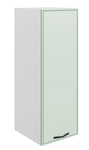 Кухонный шкаф Монако L400 Н900 (1 дв. гл.), белый/ментол матовый в Мурманске