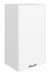 Кухонный шкаф Монако L450 Н900 (1 дв. гл.), белый/милк матовый в Мурманске