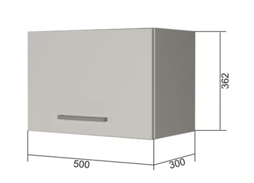 Кухонный навесной шкаф В350, Белое гладкое Ламарти/Антрацит в Мурманске - предосмотр