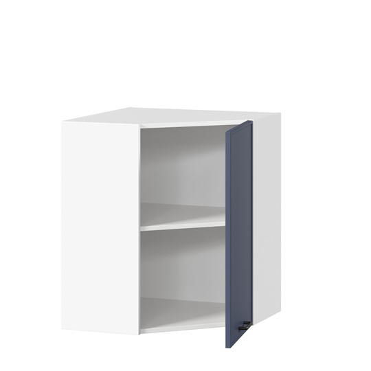 Шкаф кухонный угловой Индиго ЛД 298.610.000.116, Белый/Тёмно-синий в Мурманске - изображение 1