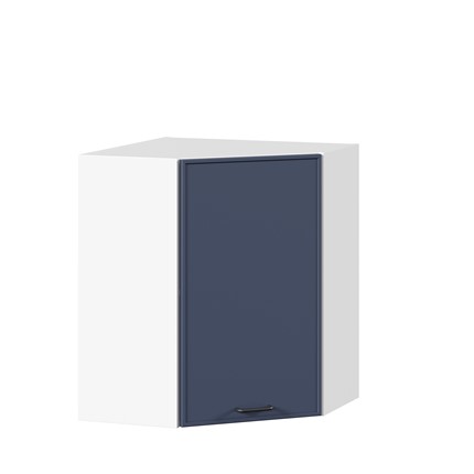 Шкаф кухонный угловой Индиго ЛД 298.610.000.116, Белый/Тёмно-синий в Мурманске - изображение
