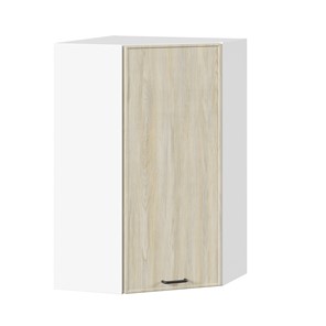 Шкаф кухонный угловой высокий Индиго ЛД 298.620.000.033, Белый/Дуб Мадейра топаз в Мурманске