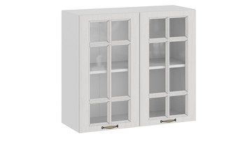 Навесной кухонный шкаф Лина 1В8С (Белый/Белый) в Мурманске - предосмотр