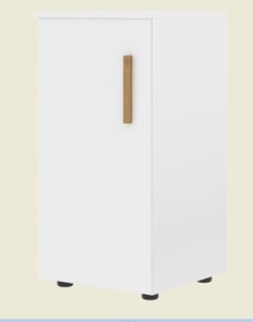 Низкий шкаф колонна с глухой дверью левой FORTA Белый FLC 40.1 (L) (399х404х801) в Мурманске - предосмотр