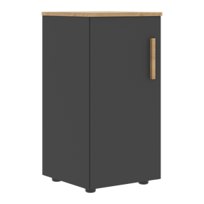 Шкаф колонна низкий с глухой левой дверью FORTA Графит-Дуб Гамильтон  FLC 40.1 (L) (399х404х801) в Мурманске
