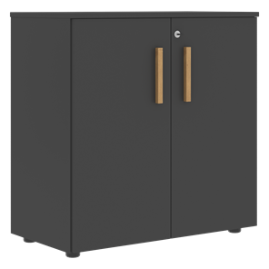 Низкий шкаф широкий с малыми дверцами FORTA Черный Графит FLC_80.1_Z__grafit.png FLC 80.1(Z) (798х404х801) в Мурманске